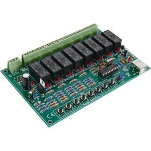 Whadda WSI8090 - Lötbausatz: 8-Kanal USB-Relaiskarte Whadda WSI8090 - Lötbausatz: 8-Kanal USB-Relaiskarte