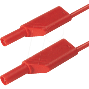 HIRSCHMANN TEST & MEASUREMENT MLS WS 200 RT - Messleitung, 1,0 mm², 2,0 m, rot, gesichert, stapelbar HIRSCHMANN TEST & MEASUREMENT MLS WS 200 RT - Messleitung, 1,0 mm², 2,0 m, rot, gesichert, stapelbar