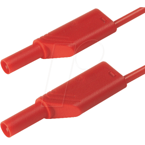 HIRSCHMANN TEST & MEASUREMENT MLS WS 100-2 RT - Messleitung, 2,5 mm², 1,0 m, rot, gesichert HIRSCHMANN TEST & MEASUREMENT MLS WS 100-2 RT - Messleitung, 2,5 mm², 1,0 m, rot, gesichert