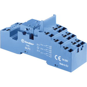 Finder Relaisfassung 97.P1 - DIN-Schiene, 10A, Blau Finder Relaisfassung 97.P1 - DIN-Schiene, 10A, Blau