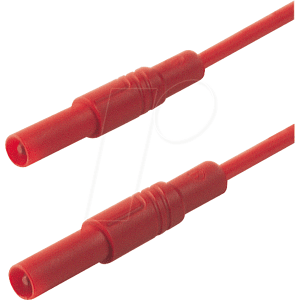 HIRSCHMANN TEST & MEASUREMENT MLS GG 50 25 RT - Messleitung, 2,5 mm², 0,5 m, rot, gesichert HIRSCHMANN TEST & MEASUREMENT MLS GG 50 25 RT - Messleitung, 2,5 mm², 0,5 m, rot, gesichert