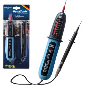 PEAKTECH 1094 - Spannungsprüfer, 12 - 400 V AC/DC, LED PEAKTECH 1094 - Spannungsprüfer, 12 - 400 V AC/DC, LED