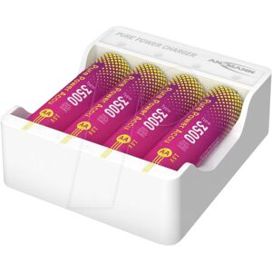 Ansmann ANS 1001-0183 - USB-Ladegerät, Pure Power, Li-Ion, inkl. 4x AA (Mignon) 3500 mAh Ansmann ANS 1001-0183 - USB-Ladegerät, Pure Power, Li-Ion, inkl. 4x AA (Mignon) 3500 mAh