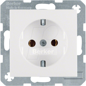 BERKER 47438989 - Steckdose S.1/B.3/B.7 polarweiß, glänzend BERKER 47438989 - Steckdose S.1/B.3/B.7 polarweiß, glänzend
