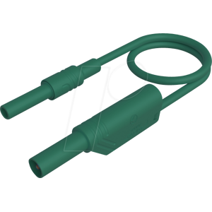 HIRSCHMANN TEST & MEASUREMENT MAL S WSB 50 GN - Messleitung, 2,5 mm², 0,5 m, grün, gesichert, stapelbar HIRSCHMANN TEST & MEASUREMENT MAL S WSB 50 GN - Messleitung, 2,5 mm², 0,5 m, grün, gesichert, stapelbar