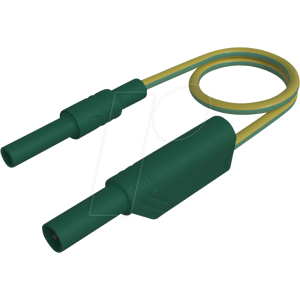 HIRSCHMANN TEST & MEASUREMENT MAL S WSB 100 GG - Messleitung, 2,5 mm², 1,00 m, gelb/grün, gesichert, stapelbar HIRSCHMANN TEST & MEASUREMENT MAL S WSB 100 GG - Messleitung, 2,5 mm², 1,00 m, gelb/grün, gesichert, stapelbar
