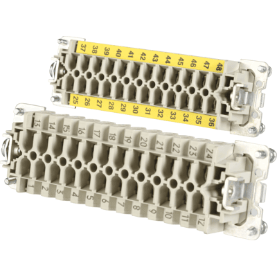 WIELAND BUS 48 2,5 - Schwerlast industrieller Stecker, männlich, 48 + PE WIELAND BUS 48 2,5 - Schwerlast industrieller Stecker, männlich, 48 + PE