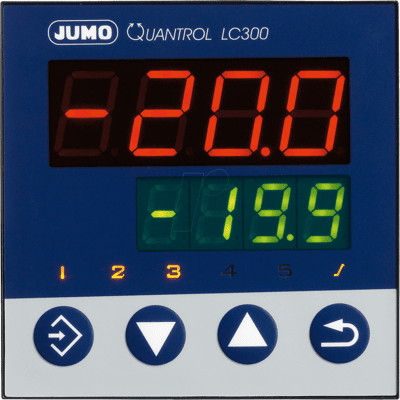 Jumo LC300 Temperaturregler - PID, 96x96mm, 110-240V, 2 Ausgänge Jumo LC300 Temperaturregler - PID, 96x96mm, 110-240V, 2 Ausgänge