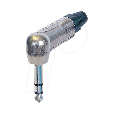 NEUTRIK NP3RX - Winkelstecker 3-polig, 6,35 mm, silbern NEUTRIK NP3RX - Winkelstecker 3-polig, 6,35 mm, silbern