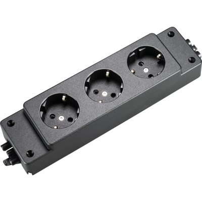 Wieland WSDL 1-3 SW - Mehrfachsteckdose, 3 Steckdosen, Schwarz Wieland WSDL 1-3 SW - Mehrfachsteckdose, 3 Steckdosen, Schwarz