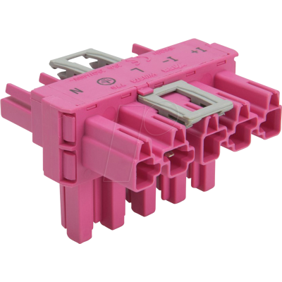 WAGO 770-1743/080-000 Pink T-Stecker - Verbinder WAGO 770-1743/080-000 Pink T-Stecker - Verbinder