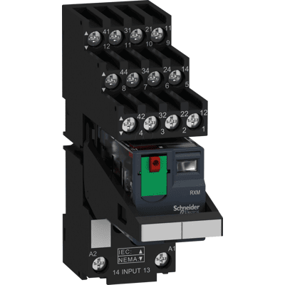 Schneider Electric RXM4AB1P7PVS - Miniaturrelais 4W 6A 230V Schneider Electric RXM4AB1P7PVS - Miniaturrelais 4W 6A 230V