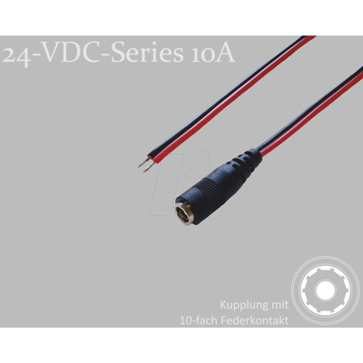 BKL Electronic 075904 DC-Steckverbinder - 5,5mm, 2,1mm, 1,5m - Stecker BKL Electronic 075904 DC-Steckverbinder - 5,5mm, 2,1mm, 1,5m - Stecker
