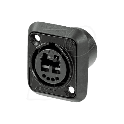 Neutrik OCON BU BK - opticalCON DUO Einbaubuchse, schwarz Neutrik OCON BU BK - opticalCON DUO Einbaubuchse, schwarz