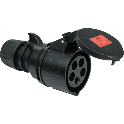 PCE Venttechnik - 215-6x CEE weiblicher Stecker - Schwarz - 400V - 5-polig - IP44 - 16A PCE Venttechnik - 215-6x CEE weiblicher Stecker - Schwarz - 400V - 5-polig - IP44 - 16A