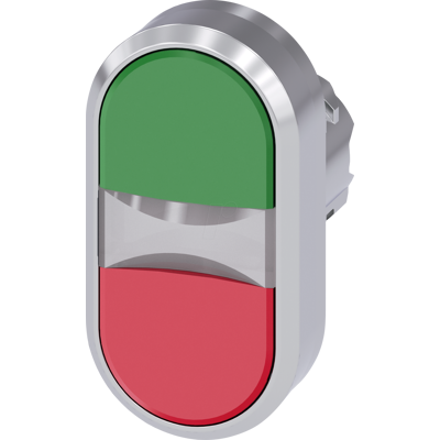 Siemens Doppeldrucktaster - Metall, Chrom - IP66/IP67/IP69K - 22mm Siemens Doppeldrucktaster - Metall, Chrom - IP66/IP67/IP69K - 22mm