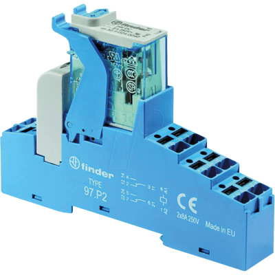 Finder Relais - 4C-Serie - Push-In - 12V - DIN-Montage Finder Relais - 4C-Serie - Push-In - 12V - DIN-Montage