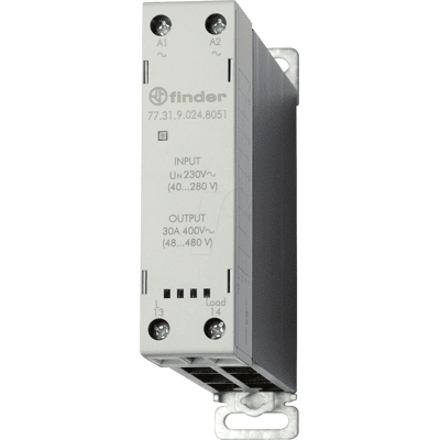 Finder Relais Ioni Halbleiter 77 - DIN-Schiene, 30A, 480V AC, SPST, 24V DC Steuerung Finder Relais Ioni Halbleiter 77 - DIN-Schiene, 30A, 480V AC, SPST, 24V DC Steuerung