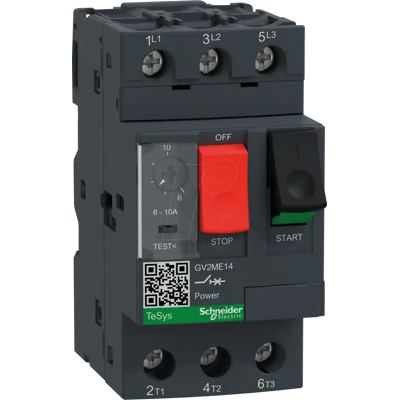 Schneider Electric GV2ME14 - Motorschutzschalter, TeSys GV2, 3 pol, thermomagnetisch Schneider Electric GV2ME14 - Motorschutzschalter, TeSys GV2, 3 pol, thermomagnetisch