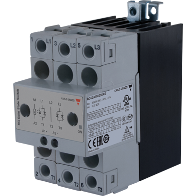 CARLO GAVAZZI RGC2A60D25KKE - Halbleiterrelais Typ RGC, 2-pol, 32 A, 42 - 660 V AC CARLO GAVAZZI RGC2A60D25KKE - Halbleiterrelais Typ RGC, 2-pol, 32 A, 42 - 660 V AC
