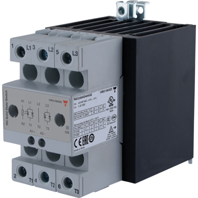 CARLO GAVAZZI RGC2A60D40KGE - Halbleiterrelais Typ RGC, 2-pol, 40 A, 42 - 660 V AC CARLO GAVAZZI RGC2A60D40KGE - Halbleiterrelais Typ RGC, 2-pol, 40 A, 42 - 660 V AC