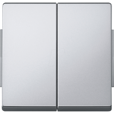 Merten Wippe 2t Schalterabdeckung - Doppel, Aluminium, IP44 Merten Wippe 2t Schalterabdeckung - Doppel, Aluminium, IP44