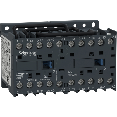 Schneider Electric LC2K1201P7 - 3-poliger Kontaktor - Kompakt 90mm - AC-3 12A Schneider Electric LC2K1201P7 - 3-poliger Kontaktor - Kompakt 90mm - AC-3 12A