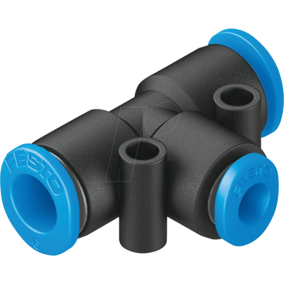 FESTO 153369 - Steckverbindung, T-Form, 1x Ø 6 mm 1x Ø 4 mm 1x Ø 6 mm FESTO 153369 - Steckverbindung, T-Form, 1x Ø 6 mm 1x Ø 4 mm 1x Ø 6 mm