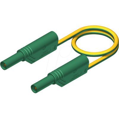 HIRSCHMANN TEST & MEASUREMENT MLS WS 25 25 GG - Messleitung, 2,5 mm², 0,25 m, gelb-grün, gesichert, stapelbar HIRSCHMANN TEST & MEASUREMENT MLS WS 25 25 GG - Messleitung, 2,5 mm², 0,25 m, gelb-grün, gesichert, stapelbar