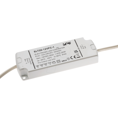SELF SLT20-24VFC-1 - LED Transformator - 20 W - 24 V - 840 mAh SELF SLT20-24VFC-1 - LED Transformator - 20 W - 24 V - 840 mAh