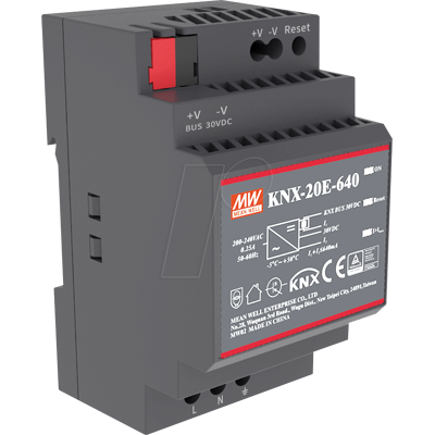 Mean Well MW KNX-20E-640 - KNX Schaltnetzteil, 19,2 W, 640 mA Mean Well MW KNX-20E-640 - KNX Schaltnetzteil, 19,2 W, 640 mA