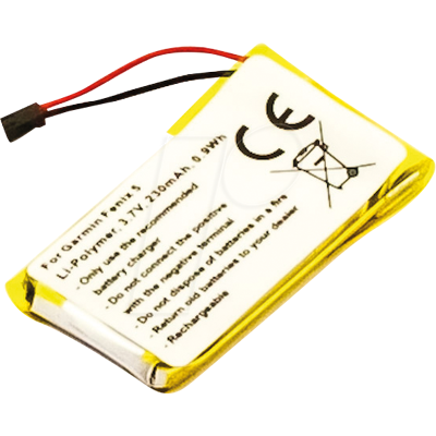 Garmin Fenix 5X Akku - 3,7V 230mAh Li-Po Garmin Fenix 5X Akku - 3,7V 230mAh Li-Po