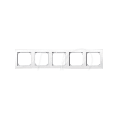 Schneider Electric M-Smart Rahmen - 5-fach, Polarweiß - Abdeckung Schneider Electric M-Smart Rahmen - 5-fach, Polarweiß - Abdeckung