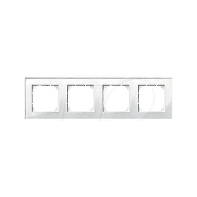 Merten 489419 - Rahmen Glas 4x - IP20 - Horizontal/Vertikal Merten 489419 - Rahmen Glas 4x - IP20 - Horizontal/Vertikal
