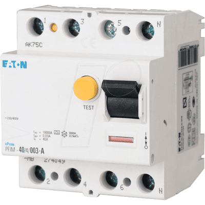 Eaton Jordon 25A 4P 30mA RCD - Fehlerstromschutzschalter Eaton Jordon 25A 4P 30mA RCD - Fehlerstromschutzschalter