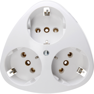 Kopp EL AP 100502000 - STANDARD - Schutzkontakt-Steckdose, 3-fach, arktisweiß Kopp EL AP 100502000 - STANDARD - Schutzkontakt-Steckdose, 3-fach, arktisweiß