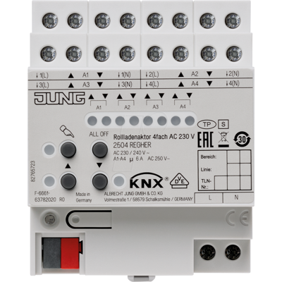 Jung 2504REGHE - KNX Jalousieaktor - Weiß Jung 2504REGHE - KNX Jalousieaktor - Weiß