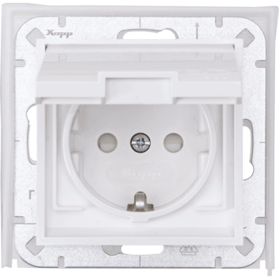 Kopp Steckdose - Weiß, Wasserdicht IP44 - 954029009 Kopp Steckdose - Weiß, Wasserdicht IP44 - 954029009