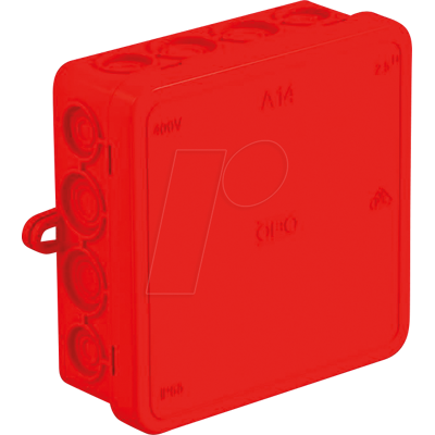 OBO Bettermann - Elektrische Anschlussdose 100x100mm Rot IP55 OBO Bettermann - Elektrische Anschlussdose 100x100mm Rot IP55