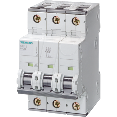 Siemens Modell 5SY6306-6 - Leitungsschutzschalter, 3-polig, 6A, 6kA - Elektrischer Schutz Siemens Modell 5SY6306-6 - Leitungsschutzschalter, 3-polig, 6A, 6kA - Elektrischer Schutz