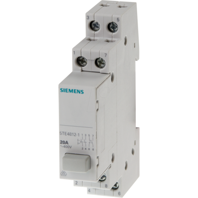 Siemens Taster REG 3S 1Ö 20A 400VAC - Schalter + Taster, Grau Siemens Taster REG 3S 1Ö 20A 400VAC - Schalter + Taster, Grau