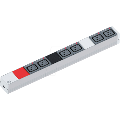 Bachmann Stromverteiler (PDU) - 6 C19 Steckdosen, 3-phasig, 3m Kabel - 1U Bachmann Stromverteiler (PDU) - 6 C19 Steckdosen, 3-phasig, 3m Kabel - 1U