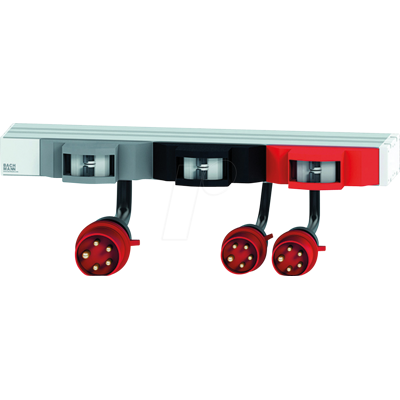 Bachmann 48,26cm 19Zoll 1HE FuseBox 6xLS C16A 2m H05VV-F 5G4mm CEE Stecker 32A rot - Steckdosenleiste Bachmann 48,26cm 19Zoll 1HE FuseBox 6xLS C16A 2m H05VV-F 5G4mm CEE Stecker 32A rot - Steckdosenleiste
