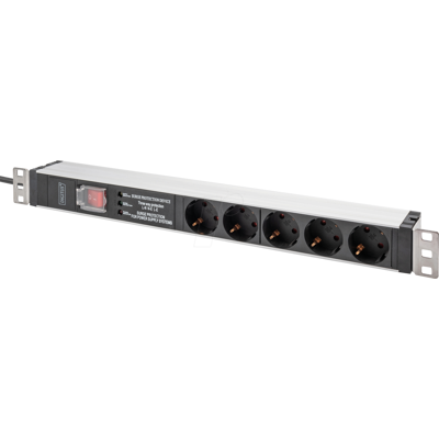 DIGITUS DN-95433 - 19" Steckdosenleiste, 1HE, 5-fach DIGITUS DN-95433 - 19" Steckdosenleiste, 1HE, 5-fach