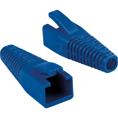 LOGILINK MP0059 - RJ45 Knickschutztülle, kürzbar, blau, 50 Stück LOGILINK MP0059 - RJ45 Knickschutztülle, kürzbar, blau, 50 Stück
