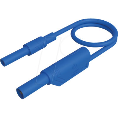 HIRSCHMANN TEST & MEASUREMENT MAL S WSB 100 BL - Messleitung, 2,5 mm², 1,00 m, blau, gesichert, stapelbar HIRSCHMANN TEST & MEASUREMENT MAL S WSB 100 BL - Messleitung, 2,5 mm², 1,00 m, blau, gesichert, stapelbar