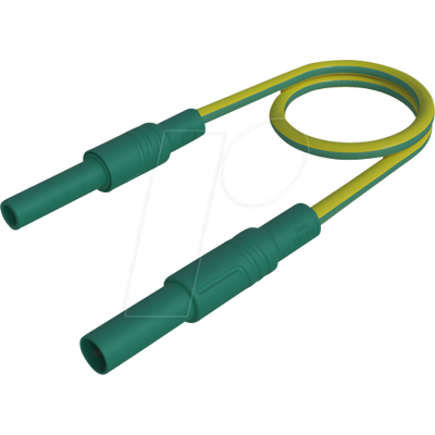 HIRSCHMANN TEST & MEASUREMENT MAL SGG-B 25 GG - Messleitung, 2,5 mm², 0,25 m, gelb/grün, gesichert HIRSCHMANN TEST & MEASUREMENT MAL SGG-B 25 GG - Messleitung, 2,5 mm², 0,25 m, gelb/grün, gesichert