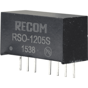 RECOM RSO-1205S - DC/DC-Wandler RSO, 9-18 Vin, Single, 5 Vout, 200 mA, SIP-8