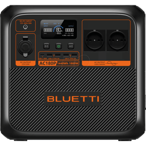 BLUETTI AC180P - Bluetti AC180P, Powerstation, 1800 W, 1440 Wh BLUETTI AC180P - Bluetti AC180P, Powerstation, 1800 W, 1440 Wh