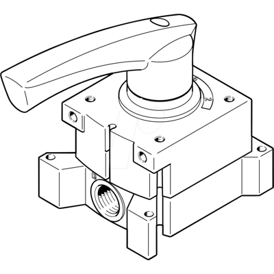 FESTO 3488204 - Steuerschieber, 51 mm, 600 l/min, G1/8 FESTO 3488204 - Steuerschieber, 51 mm, 600 l/min, G1/8